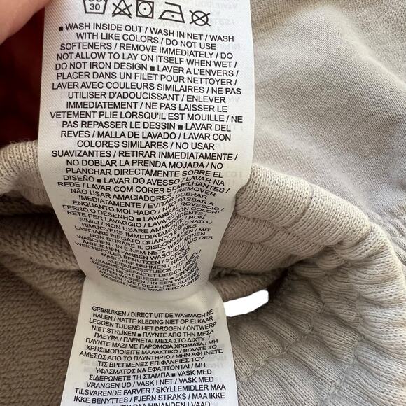 Nike Jordan Loose Fit Crop Hoodie Grey M | Jumpman Flight Logo | 100% Cotton - Picture 8 of 9